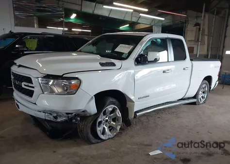 2022 Ram 1500 Big Horn Quad Cab 4X4 6'4 Box from USA, damaged, VIN 1C6SRFBT2NN161749